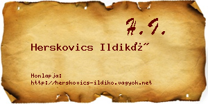 Herskovics Ildikó névjegykártya